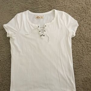 White Hollister Cross T-Shirt